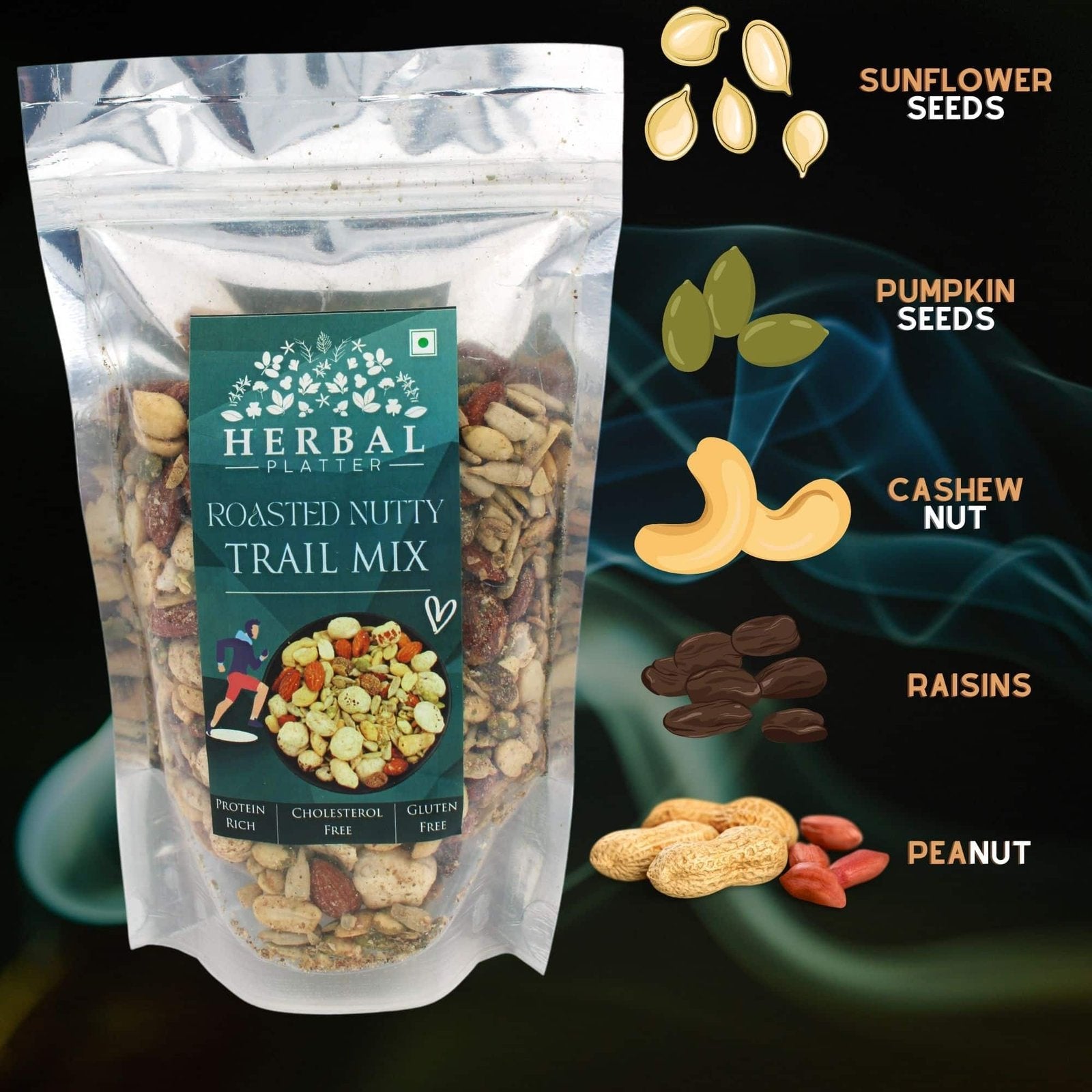 Nutty Trail Mix- Super Healthy Breakfast Snacks
