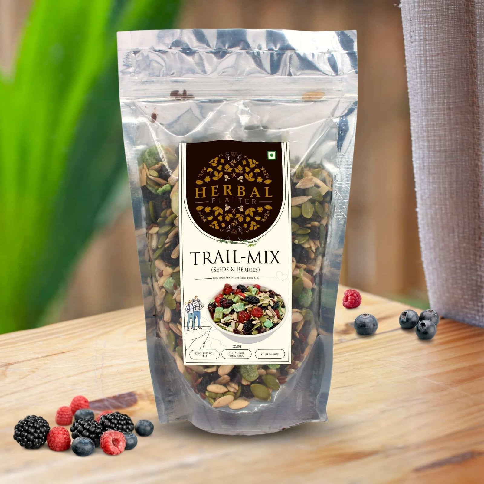 Trail Mix — Roasted Seeds & Berries | Healthy Snack | 250g