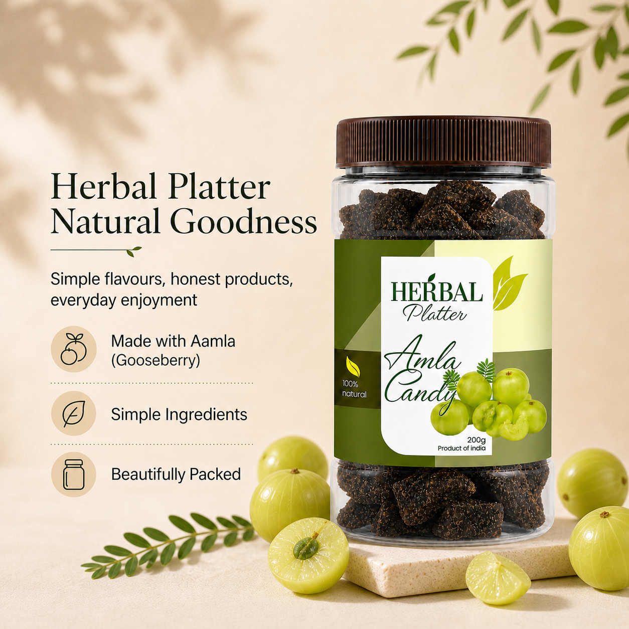 Amla Candy | Natural Sweet Gooseberry | Immunity Booster | 200g
