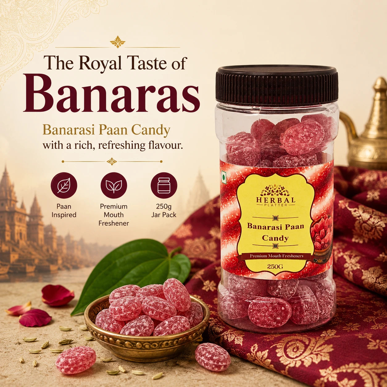 Banarasi Paan candy | A Refreshing Burst of Traditional Flavor | 250g