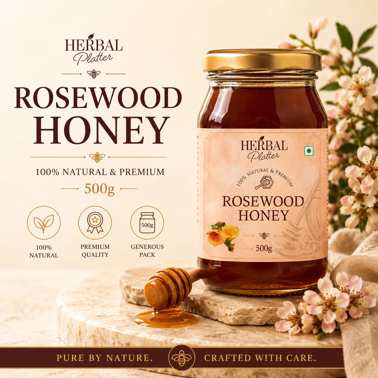 Raw Rosewood Honey — Rare Monofloral with a Distinct Taste