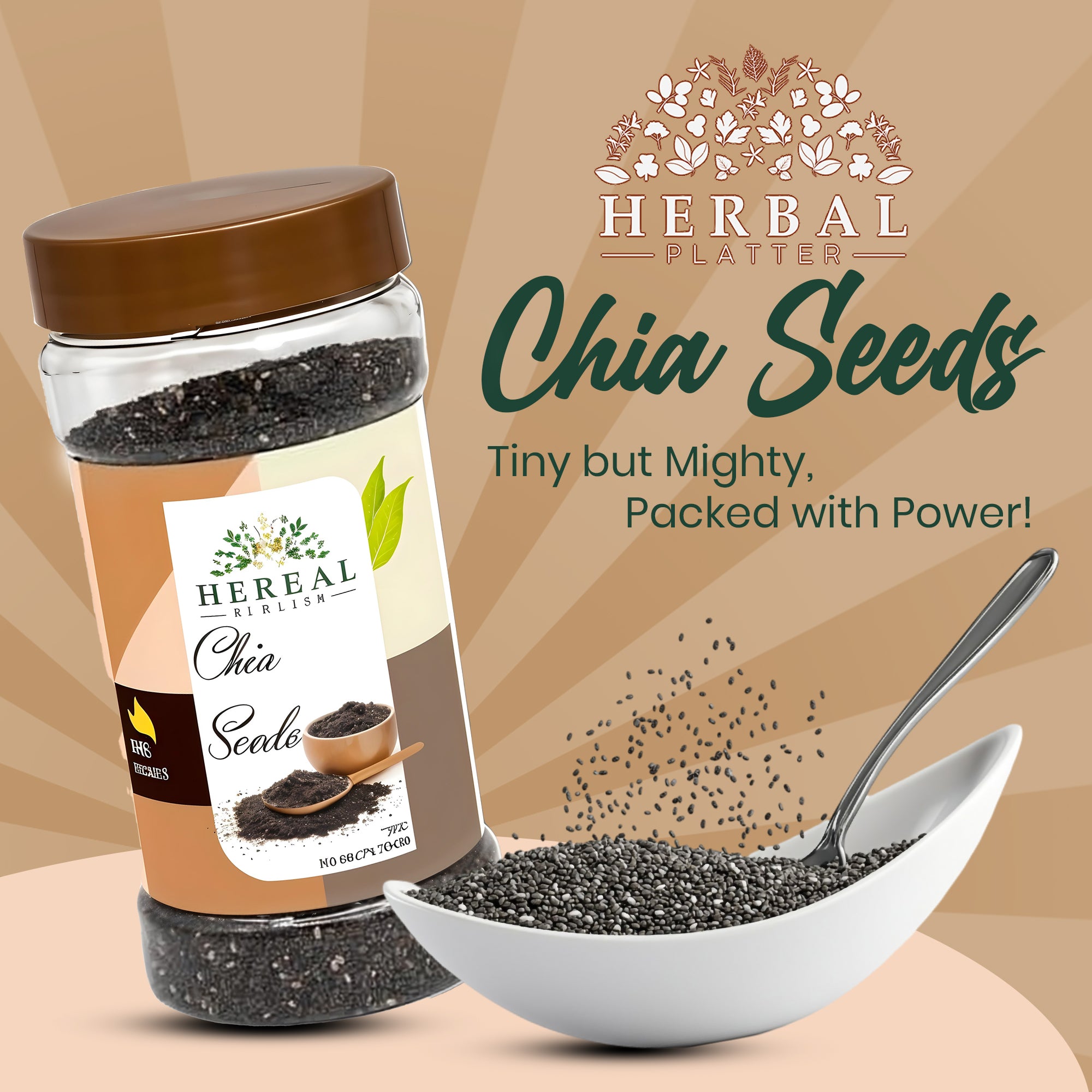 Raw Chia Seeds | For Weight Loss & Wellness | 200g Glass Jar