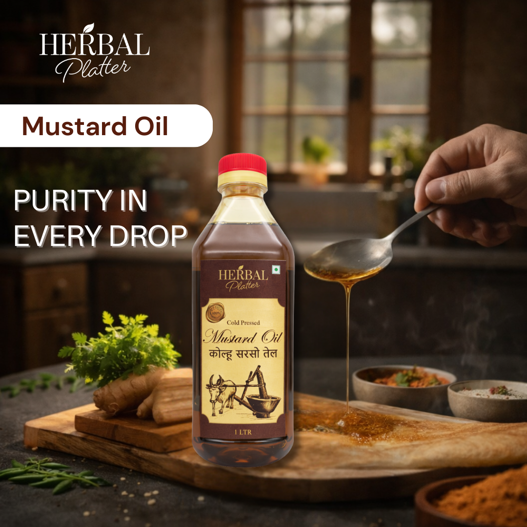 Cold Pressed Mustard Oil | 100% pure and natural | 1L