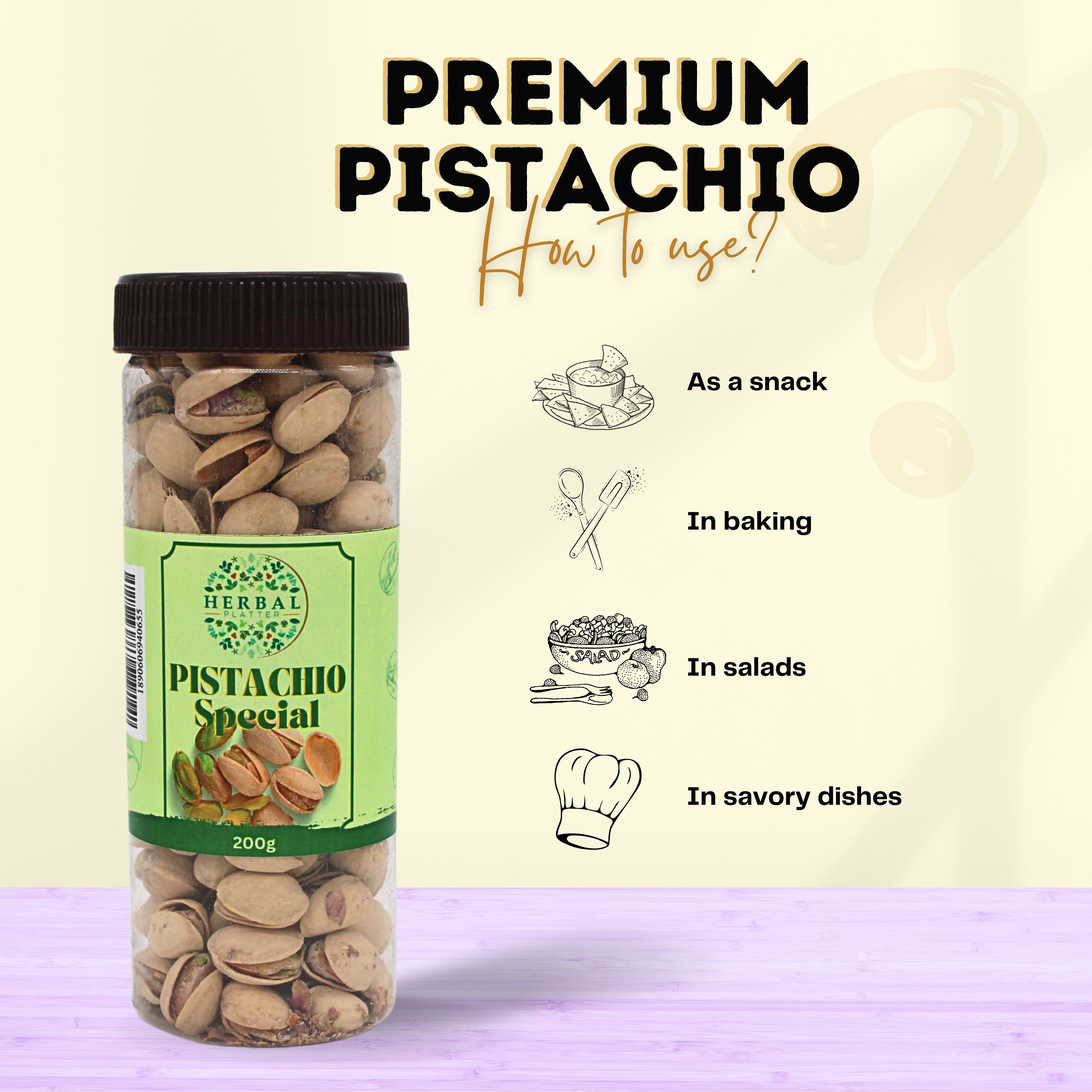 Irresistible Gourmet Pistachio | A Healthy Choice | Nutrient-Packed Pistachios | 200g