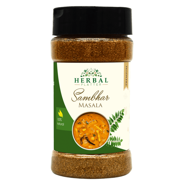 Sambhar Masala 100gm | 100% Pure, Vegetarian | Homemade and Naturally Rich | Quick and Easy to Cook | No Artificial Flavour &amp; Colours