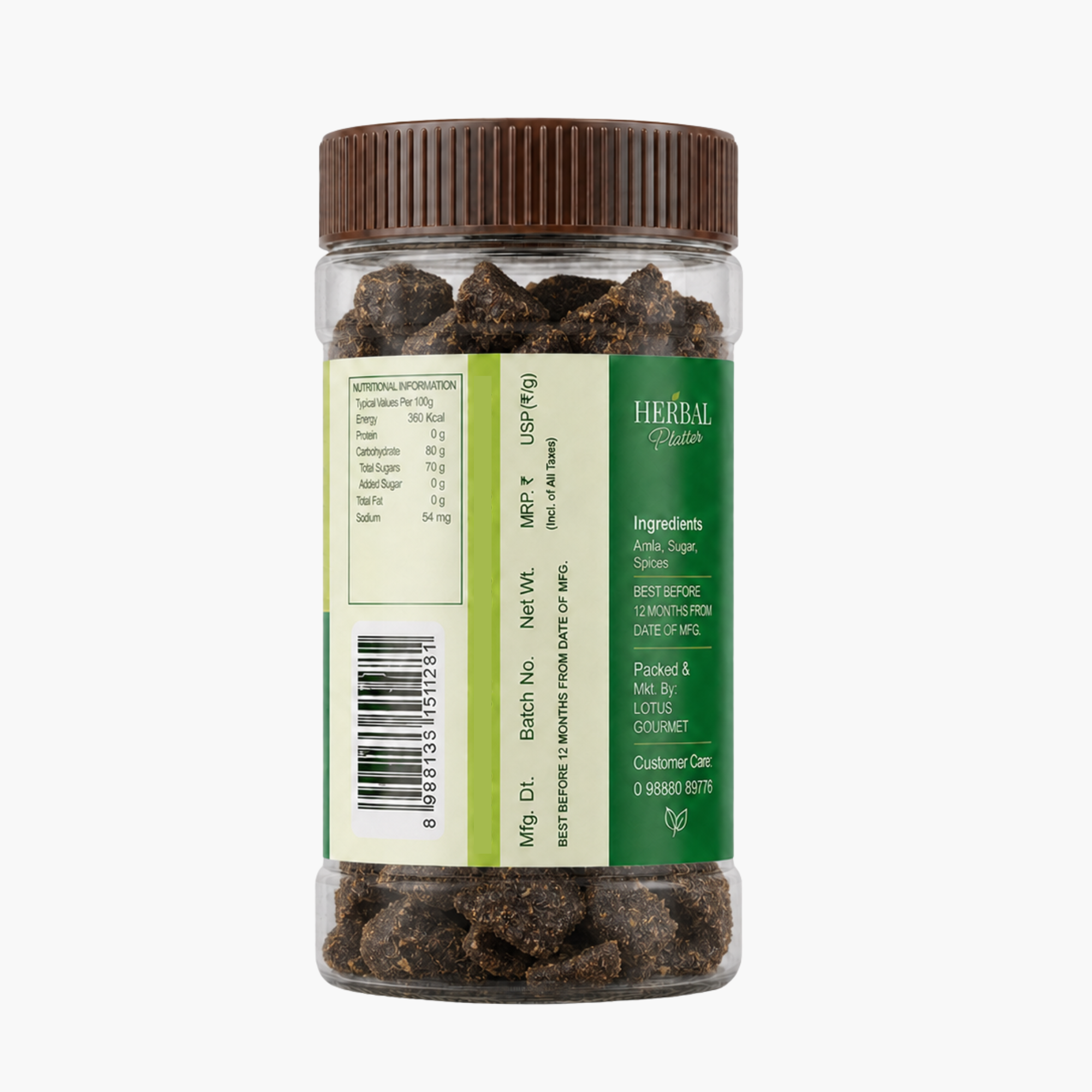Masala Amla Candy Sugar Free 200g | Sweetened with Apple Juice