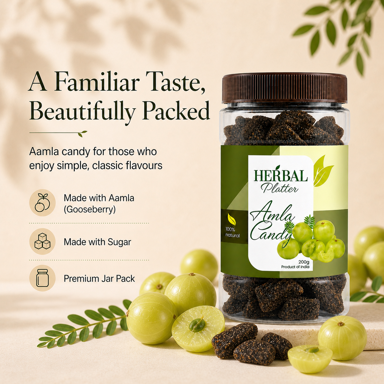 Amla Candy | Natural Sweet Gooseberry | Immunity Booster | 200g