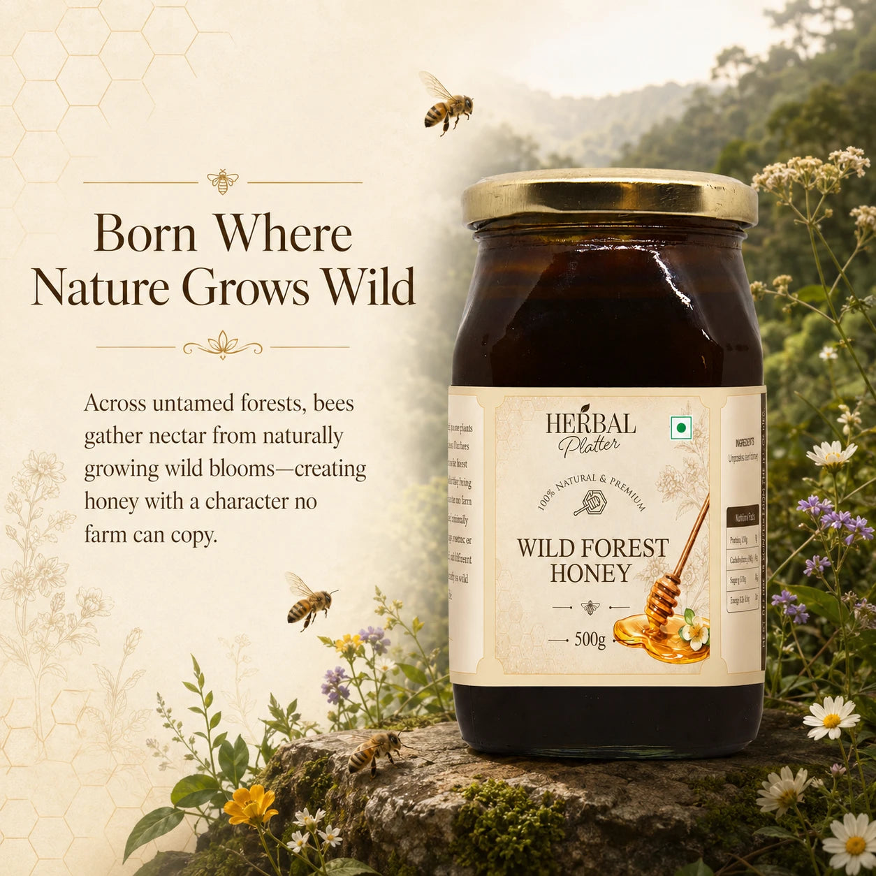 Raw Wild Forest Honey — Unprocessed & Naturally Crystallizing