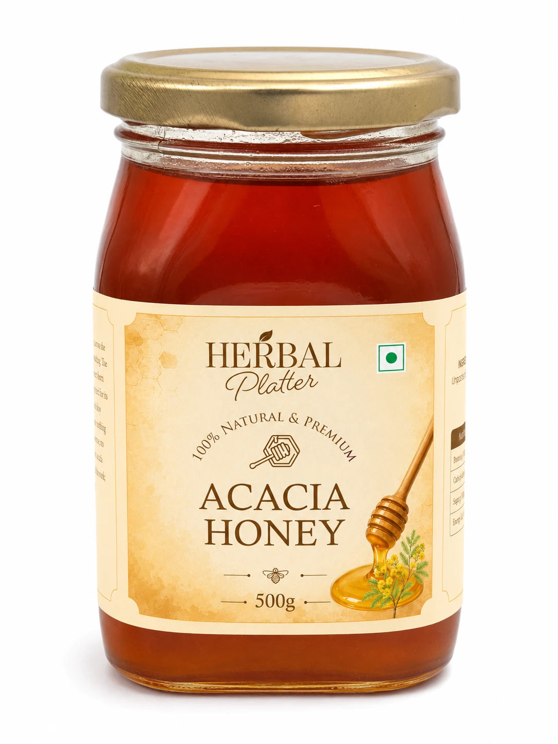 Raw Acacia Honey — Monofloral, Crystallizes Naturally