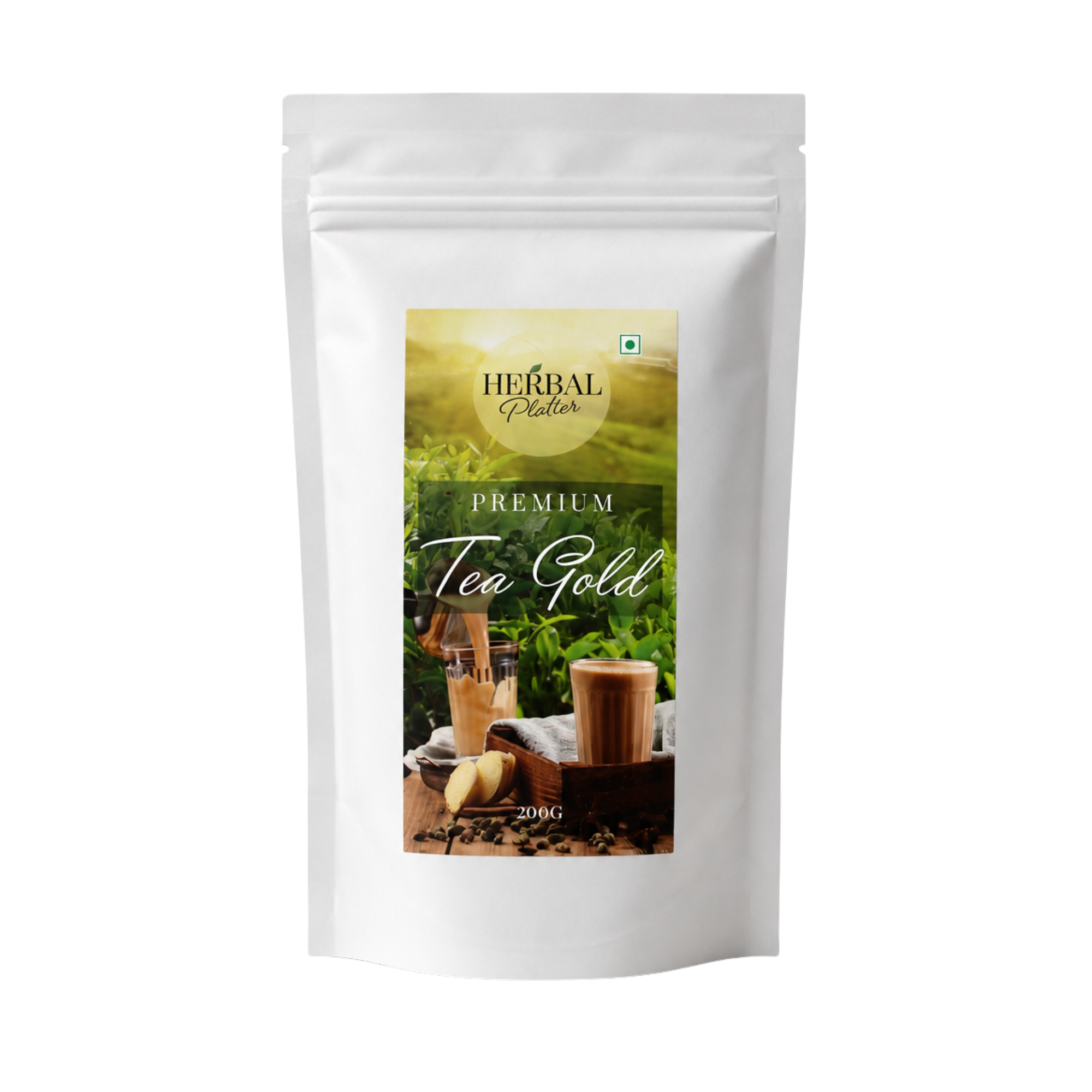 Herbal Platter Tea Gold – Premium Assam Chai Patti | Rich Aroma & Full-Bodied Taste | 100% Natural Tea |