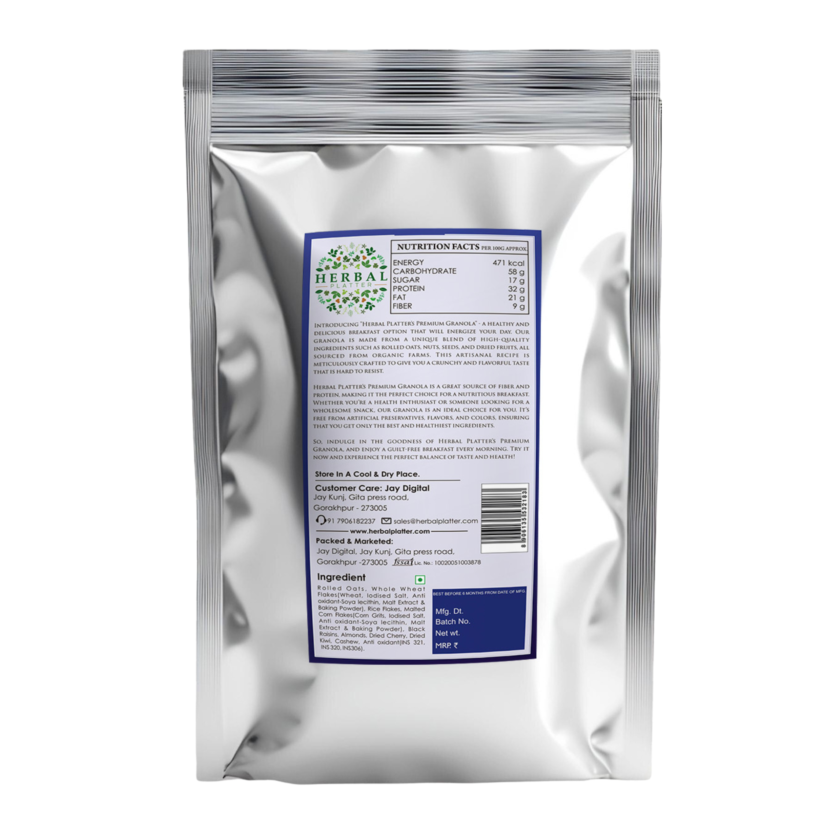 Premium Granola | Healthy Breakfast Cereal