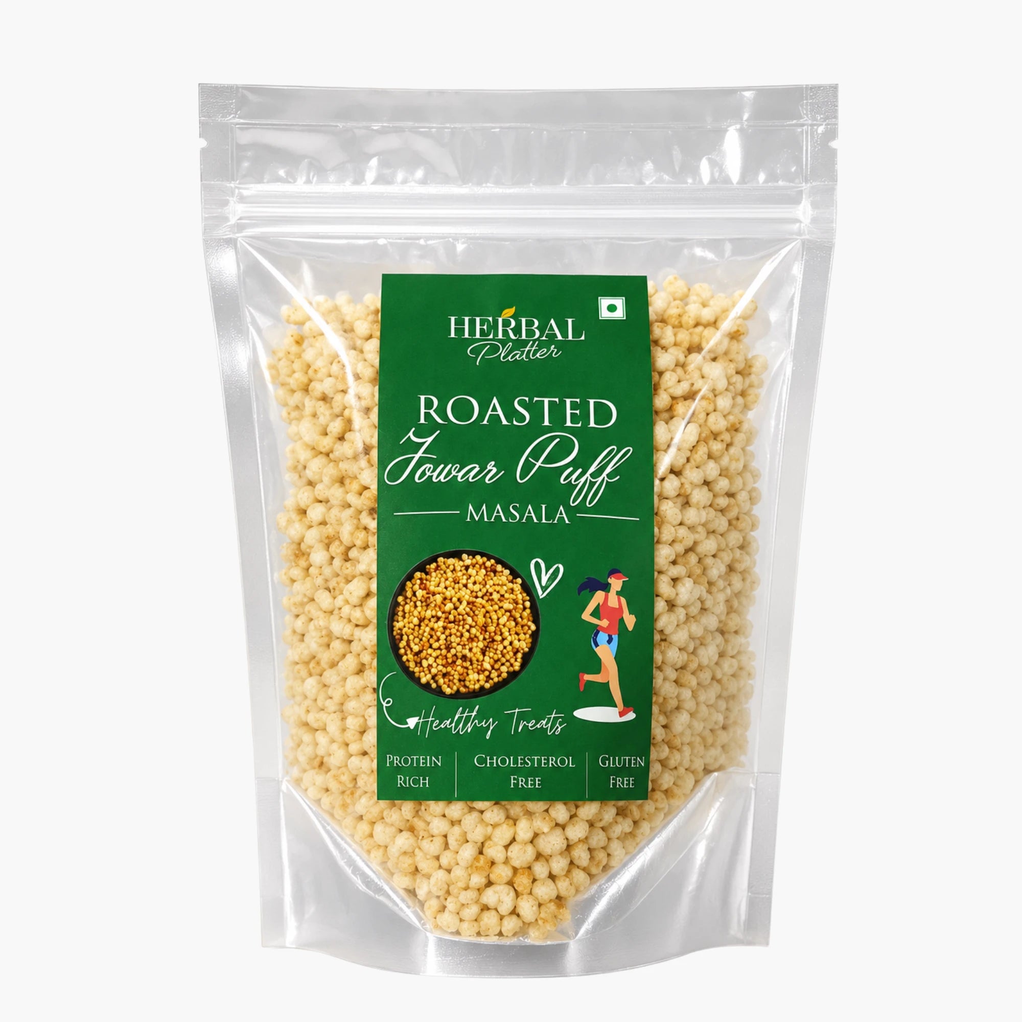 Roasted Jowar Puff- Healthy Low Calorie Snack