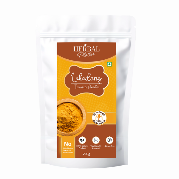 Lakadong Turmeric Powder | 10%+ Curcumin | Lab Tested | Meghalaya Origin | 200g