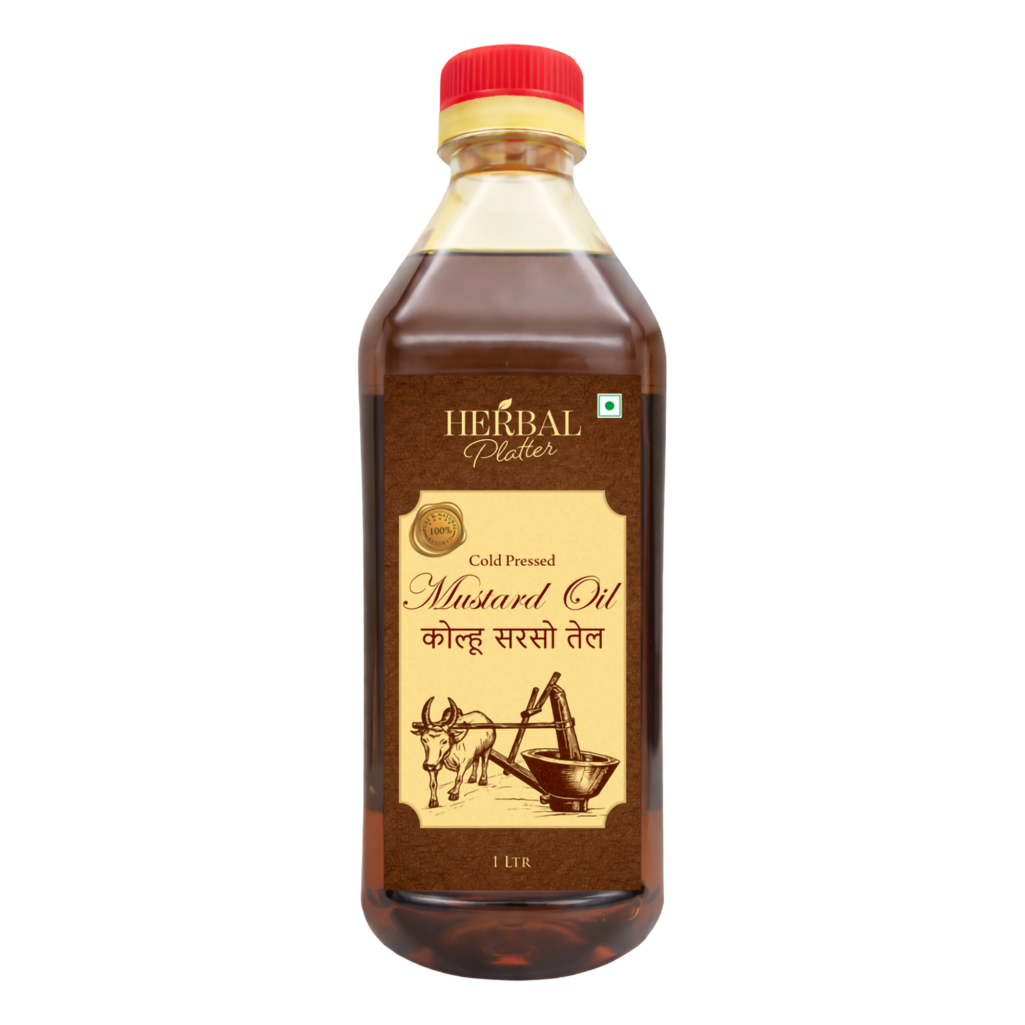 Cold Pressed Mustard Oil | 100% pure and natural | 1L