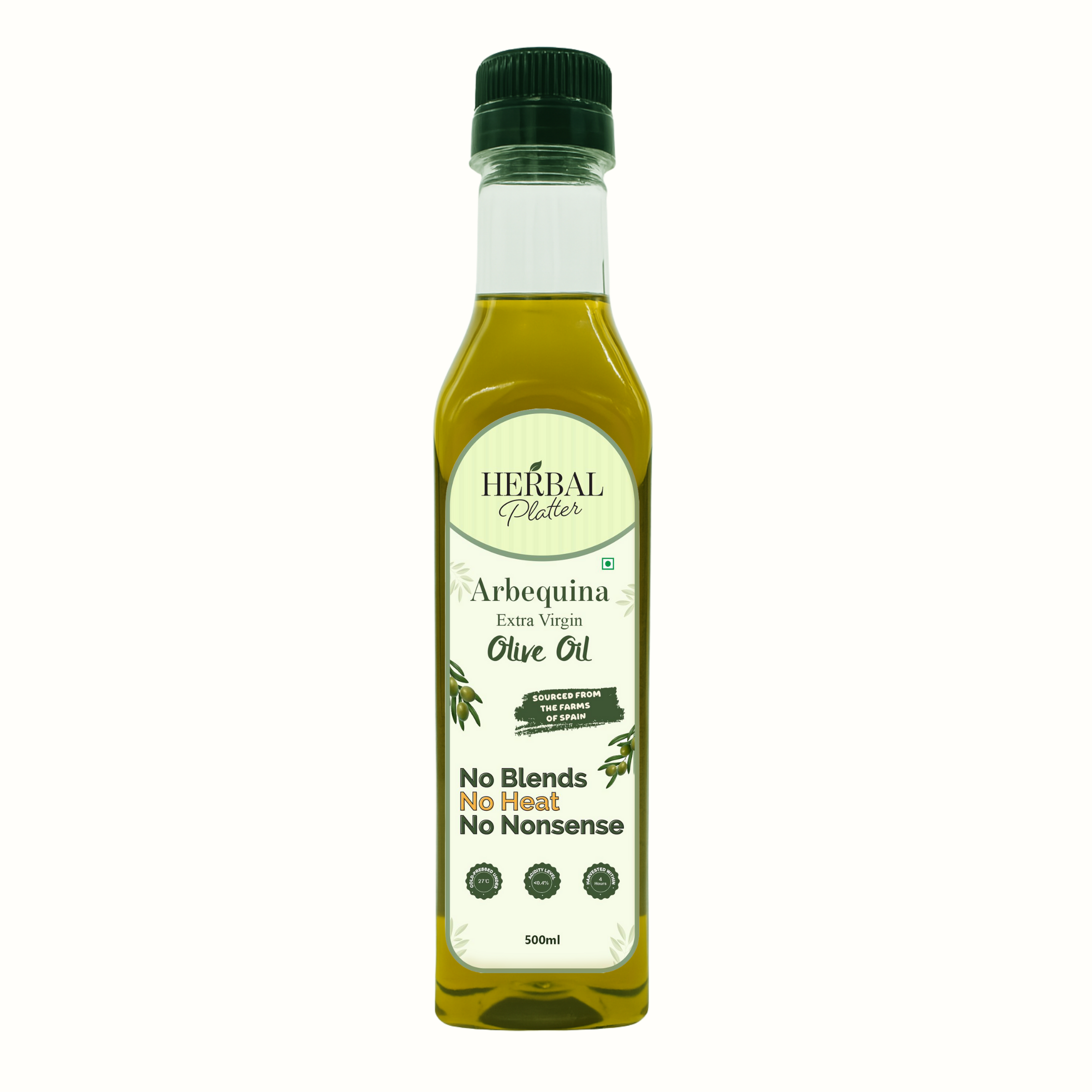 Spanish Arbequina Extra Virgin Olive Oil | Cold-Pressed Under 27°C