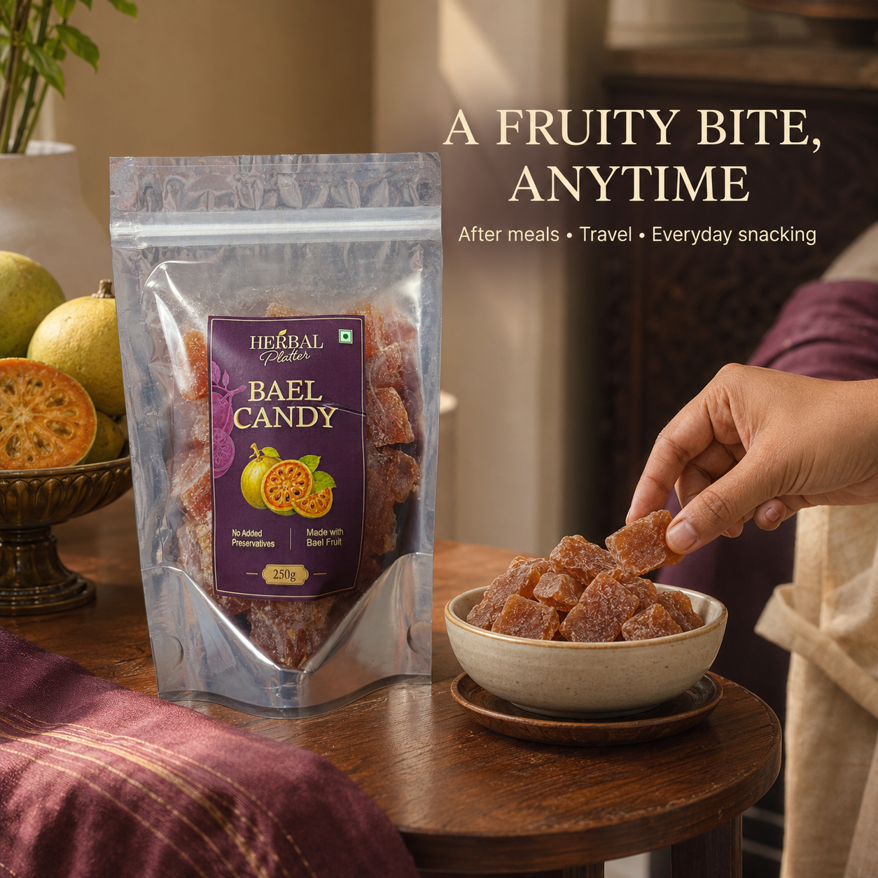 Bael Candy for after meals travel and everyday snacking