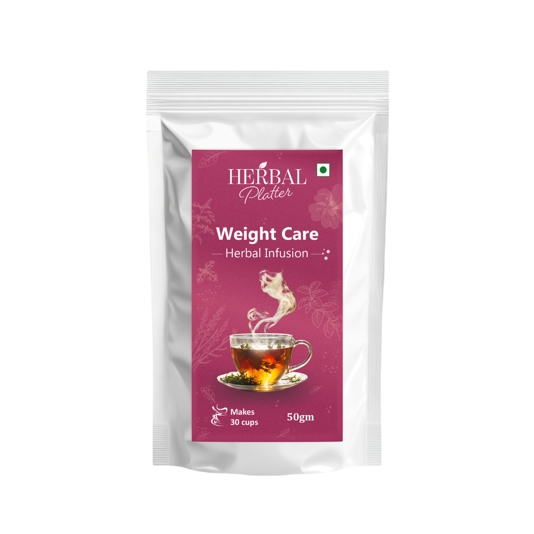 Weight Care Herbal Infusion | 50gm in Standup Pouch | 29+ cups