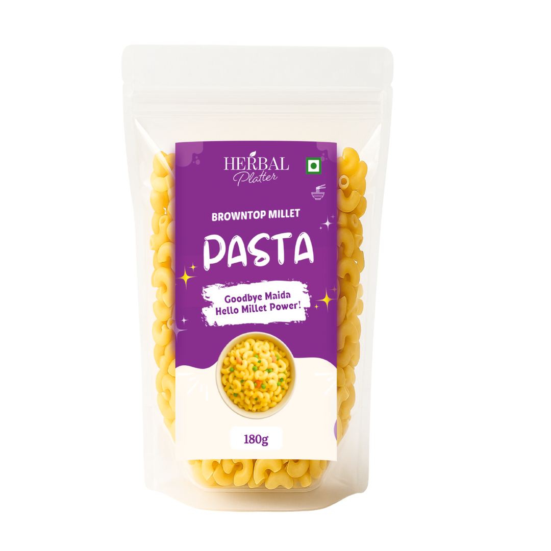 Brown Top Millet Pasta | Healthy Pasta, No Maida, No MSG Not Fried |180g