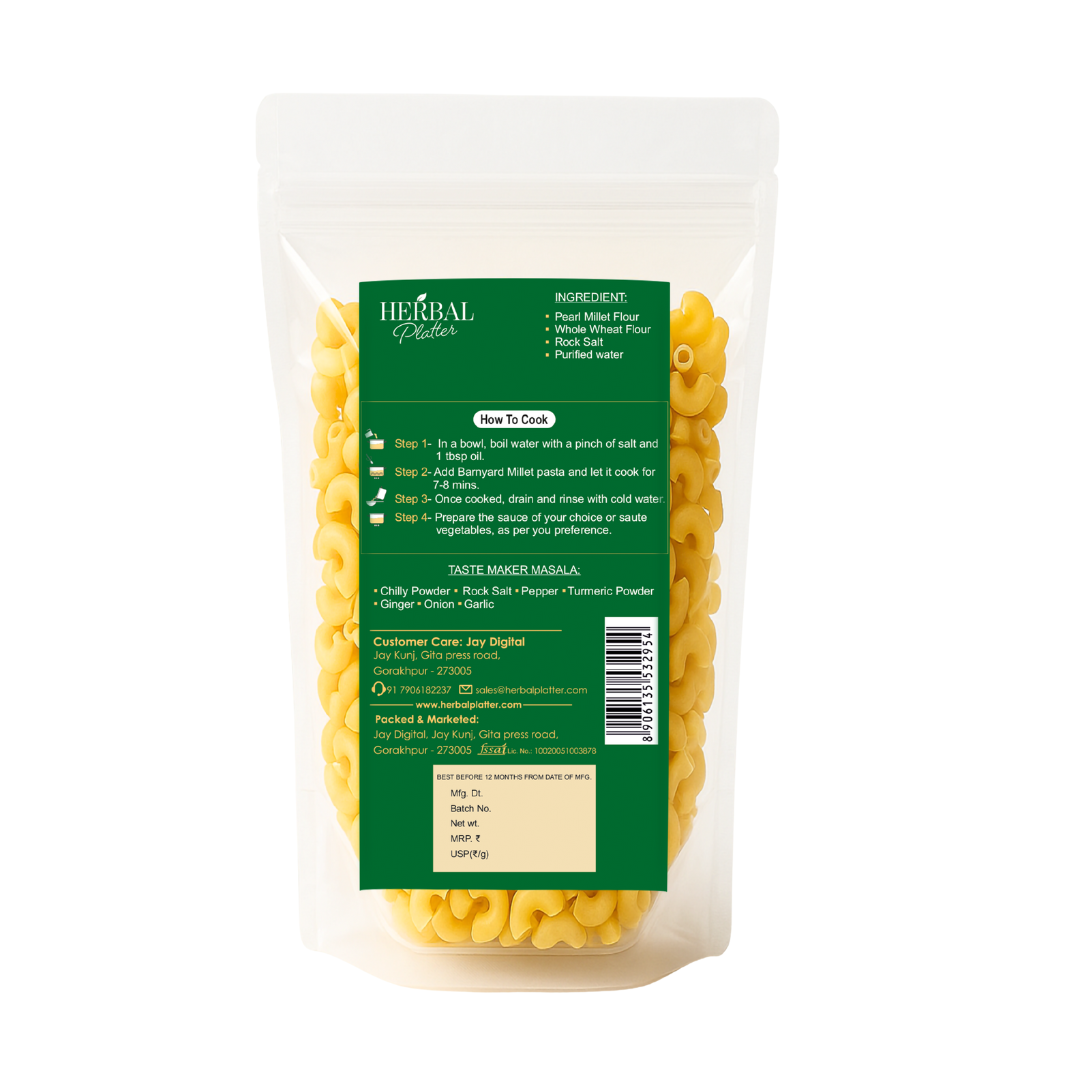 Pearl Millet Pasta | Healthy Pasta, No Maida, No MSG Not Fried |180g